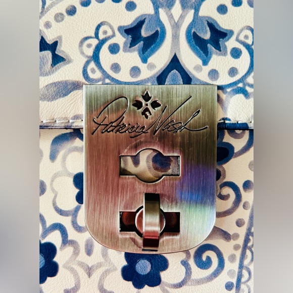 PATRICIA NASH 🦋 Chauny Leather Satchel white Italian Folklore collection. NWT - Picture 11 of 16